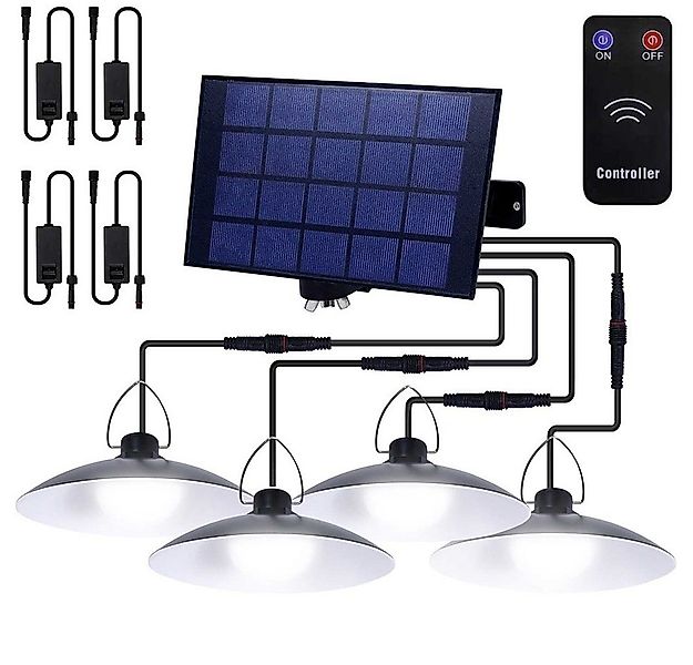 Rosnek LED Außen-Deckenleuchte 1/2/3/4 Kopf, Solar, Vintage, für Shop Hof G günstig online kaufen