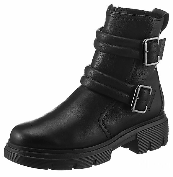 Paul Green Bikerboots, Blockabsatz, Reißverschluss-Stiefelette mit kräftige günstig online kaufen