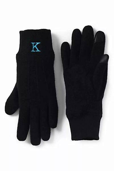 Handschuhe aus Wollmix, Damen, Größe: L Erwachsener, Schwarz, by Lands' End günstig online kaufen