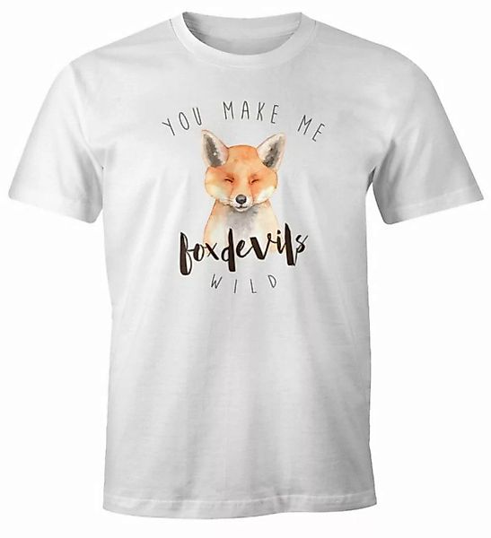MoonWorks Print-Shirt Herren T-Shirt Gescenk You make me fox devils wild Li günstig online kaufen