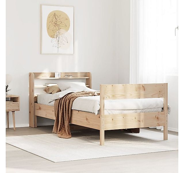 vidaXL Bett, Massivholzbett ohne Matratze 100x200 cm Kiefernholz günstig online kaufen