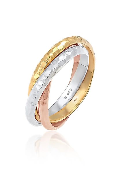 Elli Fingerring Wickelring Trini Klassik Gehämmert günstig online kaufen