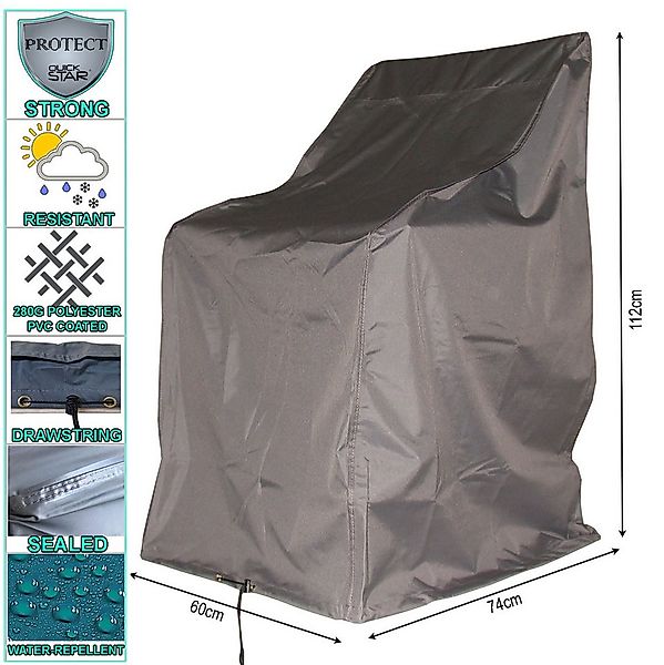 Quick Star Gartenmöbel-Schutzhülle 4 Stück Hochlehner- und Stapelstuhlhülle günstig online kaufen