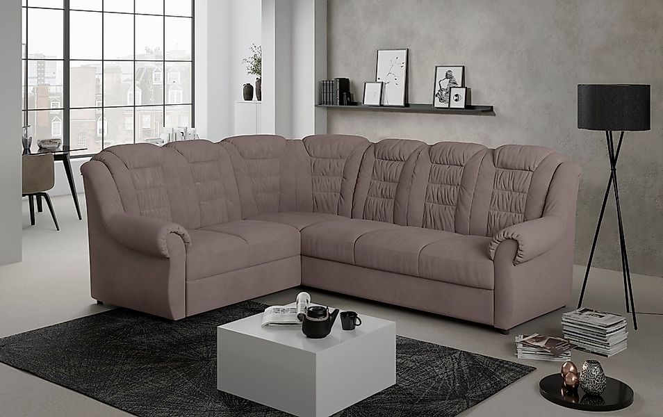Home affaire Ecksofa »Boston L-Form«, mit hoher Rückenlehne, wahlweise mit günstig online kaufen