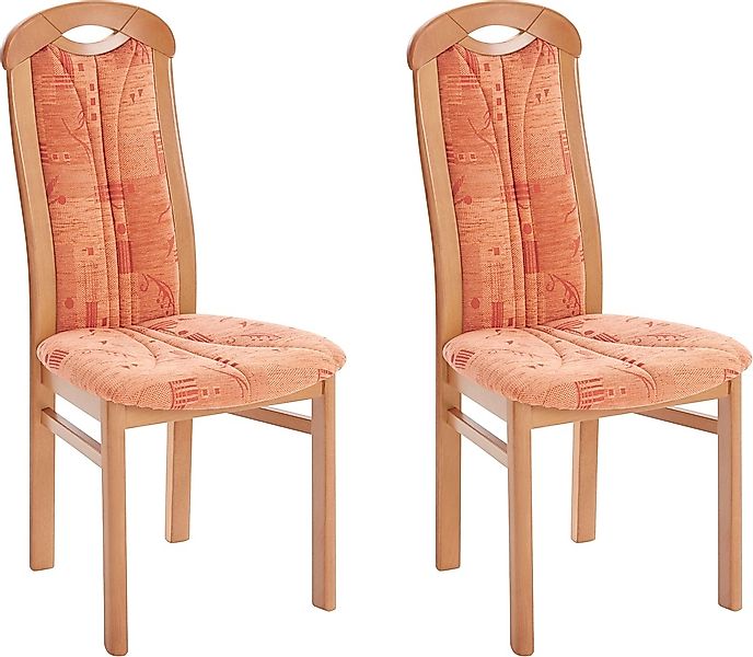 Home affaire 4-Fußstuhl "ALEX, Stuhl,Armlehnstuhl" () 2 Stk.Stuhl, Armlehns günstig online kaufen