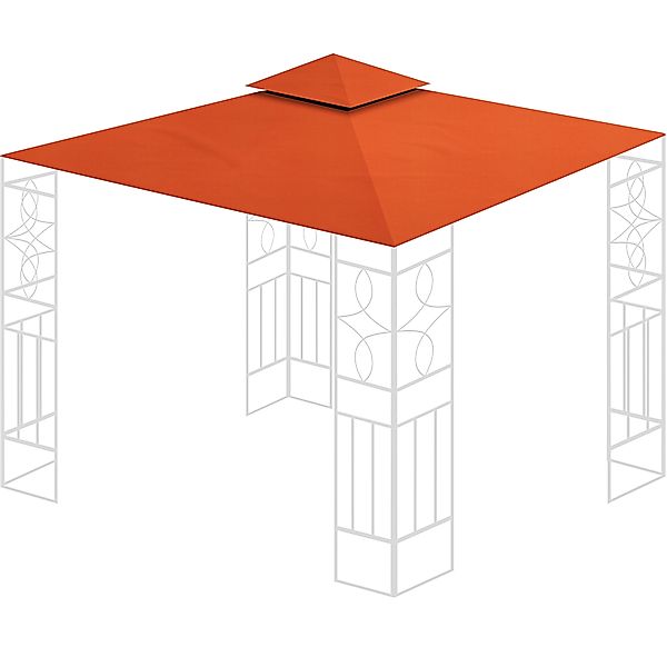 habeig Pavillon-Ersatzdach Ersatzdach 340g/m² SPITZ PVC günstig online kaufen