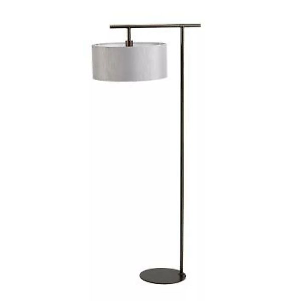 Stehlampe Grau 162cm Stoff Wohnzimmer Loft Design günstig online kaufen