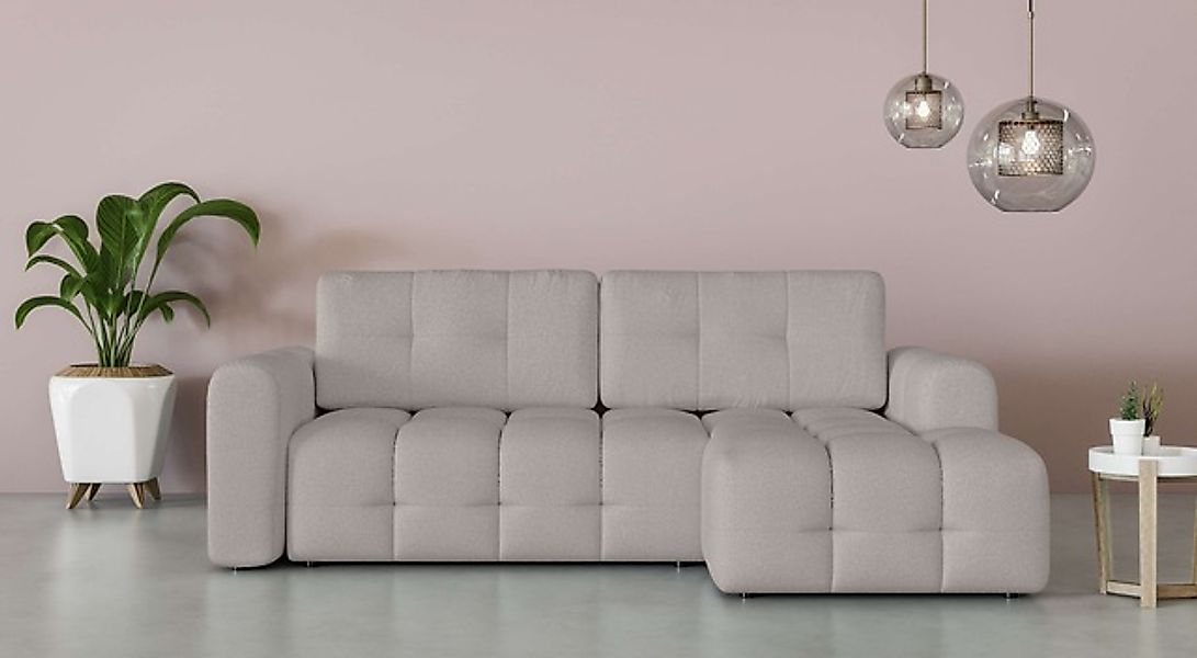 INOSIGN Ecksofa »Manilla, wahlweise mit Bettfunktion, B/T/H 265/170/91 cm« günstig online kaufen