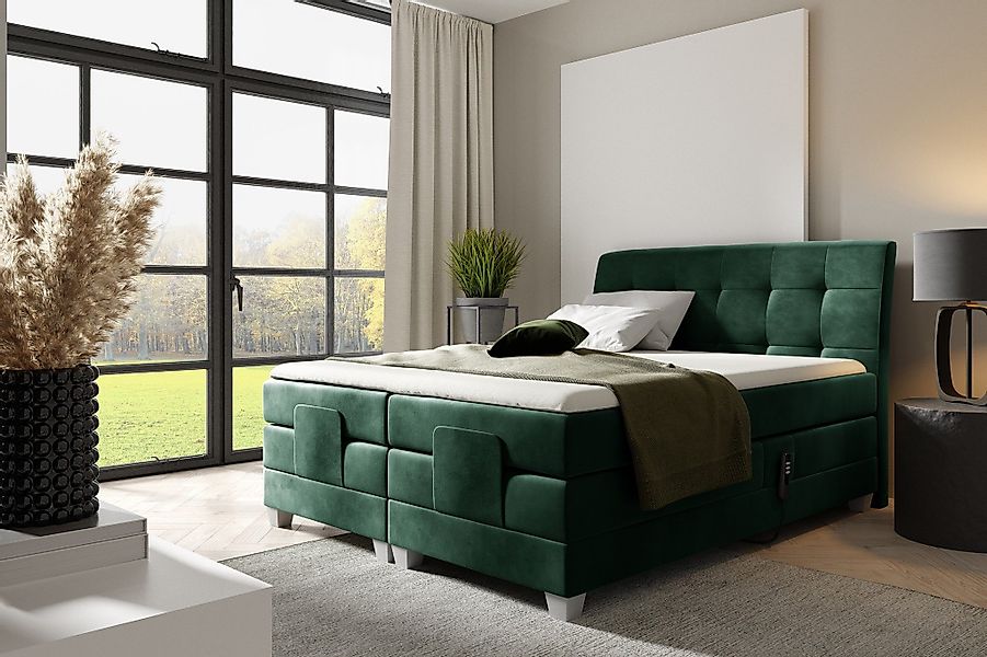 Fun Möbel Boxspringbett Schlafzimmerbett FRANCO Elektrisch günstig online kaufen