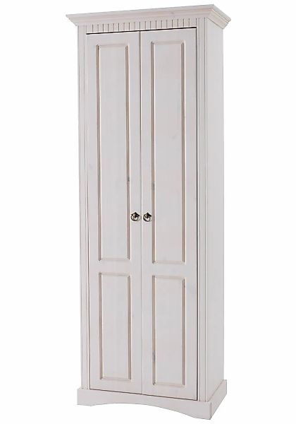 Home affaire Garderobenschrank "Rustic", aus massiver Kiefer, Breite 71 cm, günstig online kaufen