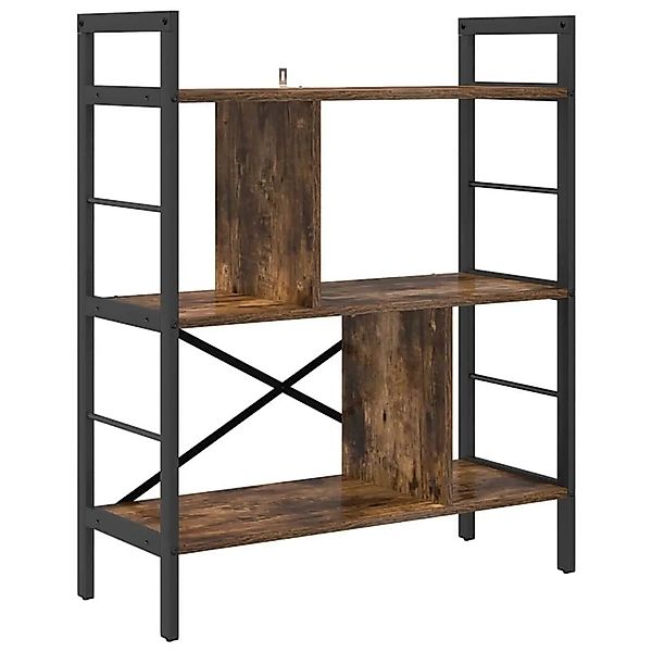 vidaXL Bücherregal Geräucherte Eiche 75 x 30 x 91 cm Holzwerkstoff 883972 günstig online kaufen