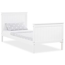Homestyle4u Jugendbett Holzbett 90 x 200 cm Einzelbett Bettgestell Weiß 141 günstig online kaufen