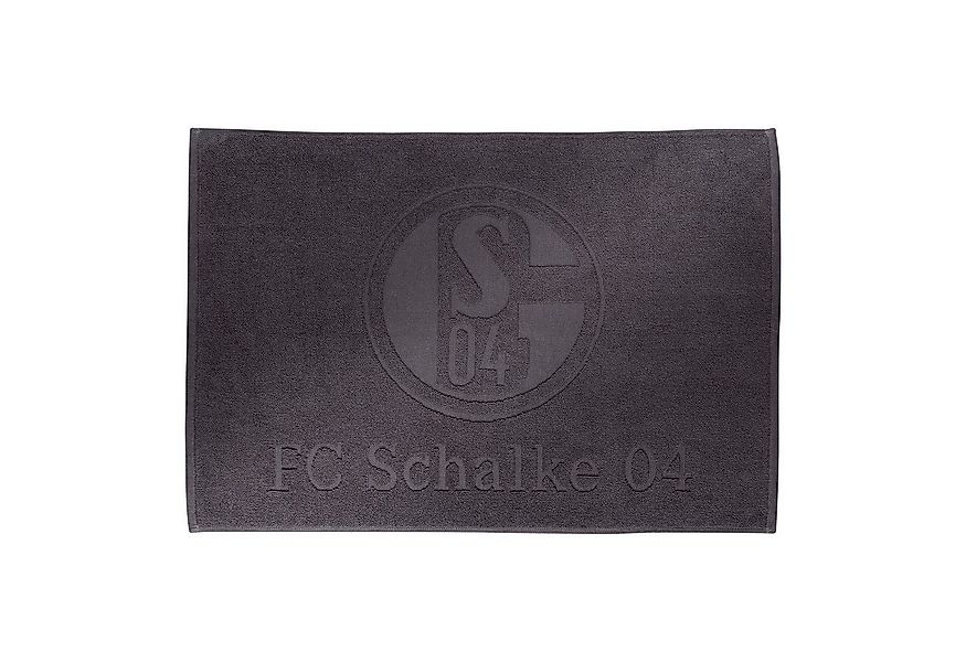 FC Schalke 04 Duschmatte Badematte Anthra 50 x 75 cm, 100% Baumwolle, recht günstig online kaufen