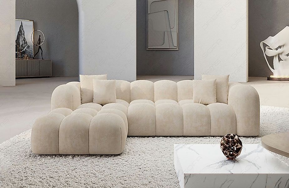 Sofa Dreams Ecksofa Stoffsofa Eckcouch Polster Eck Sofa Formentera L Form k günstig online kaufen