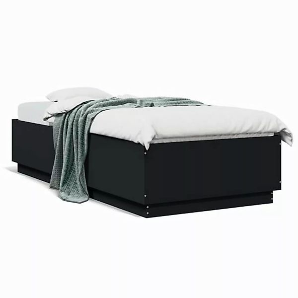 vidaXL Bettgestell Bettgestell Weiß 100x200 cm Spanplatte Bett Bettgestell günstig online kaufen