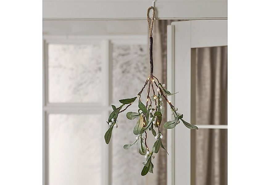 STAR TRADING LED-Leuchtzweig LED Mistelzweig Weihnachtszweig 10LED H: 35cm günstig online kaufen