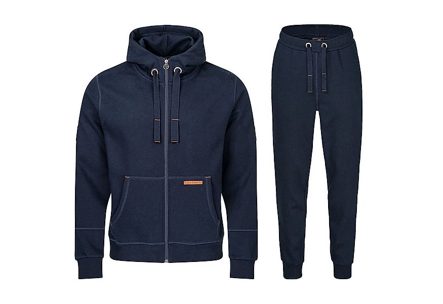 Gradnetz Jogginganzug Freizeitanzug Trainingsanzug für Herren (2-tlg), kusc günstig online kaufen