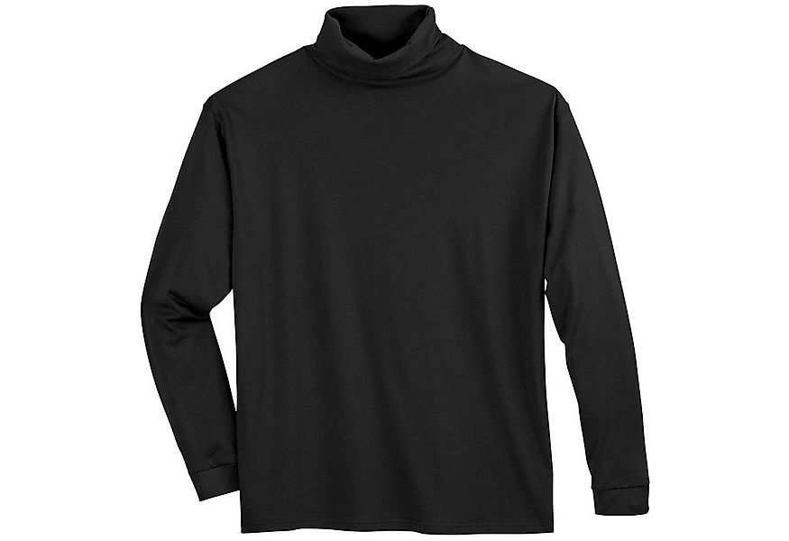 ADAMO Print-Shirt Adamo Langarm-Rolli große Größen schwarz günstig online kaufen