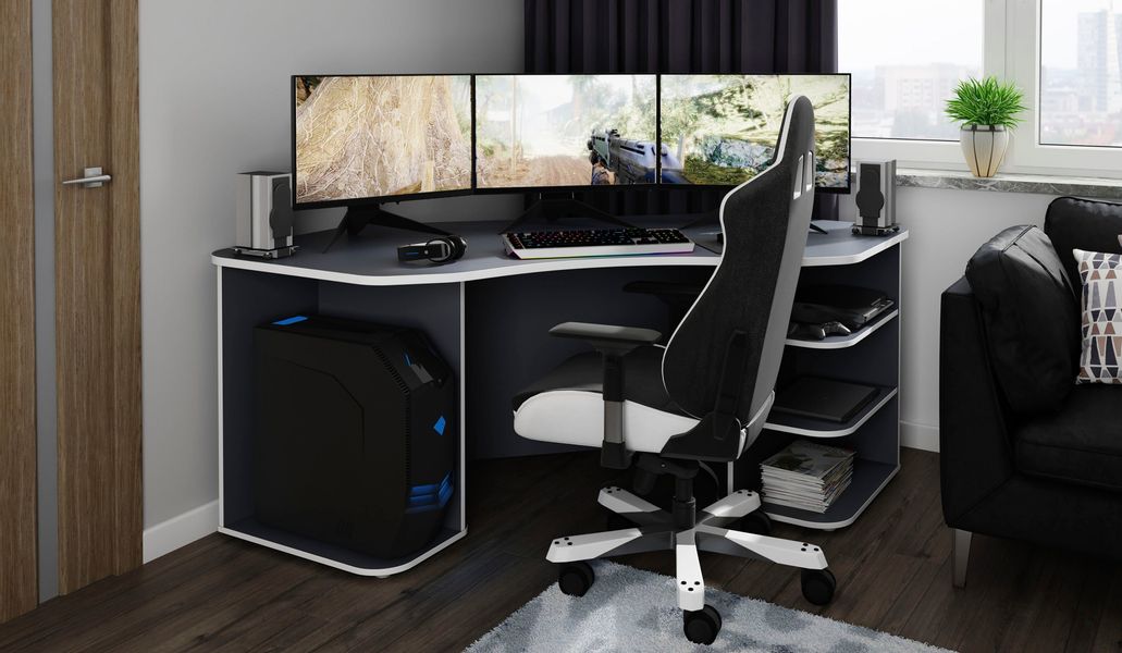 byLIVING Gamingtisch "Thanatos" Breite 198 cm, moderner Eckschreibtisch günstig online kaufen