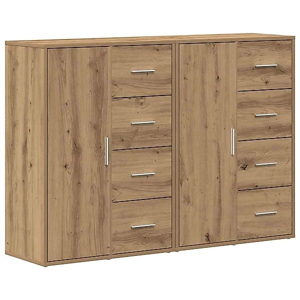 vidaXL Sideboards 2 Stk Artisan-Eiche 60 x 31 x 84 cm Holzwerkstoff 3334312 günstig online kaufen