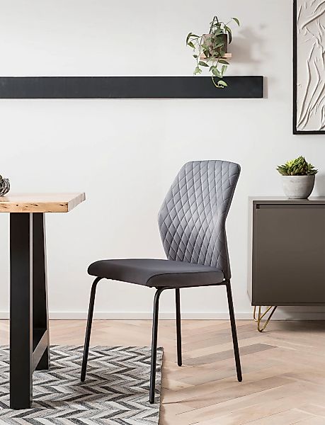 SalesFever 4-Fußstuhl "Esszimmerstuhl mit elegantem Stil" (Set) 2 Stk.2er S günstig online kaufen