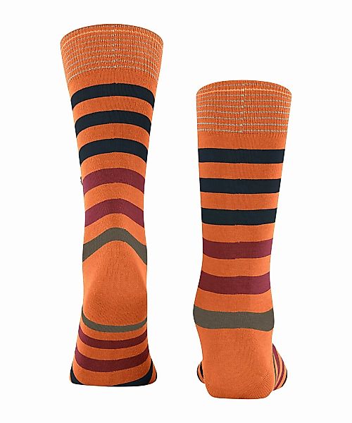 Burlington Blackpool Herren Socken, 40-46, Orange, Streifen, Baumwolle, 210 günstig online kaufen