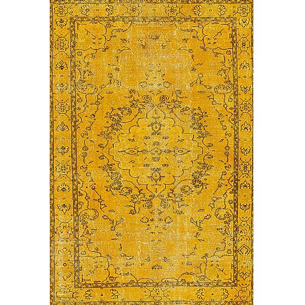 Bamyum Teppich Giallo Teppich mit Chenille-Druck, günstig online kaufen
