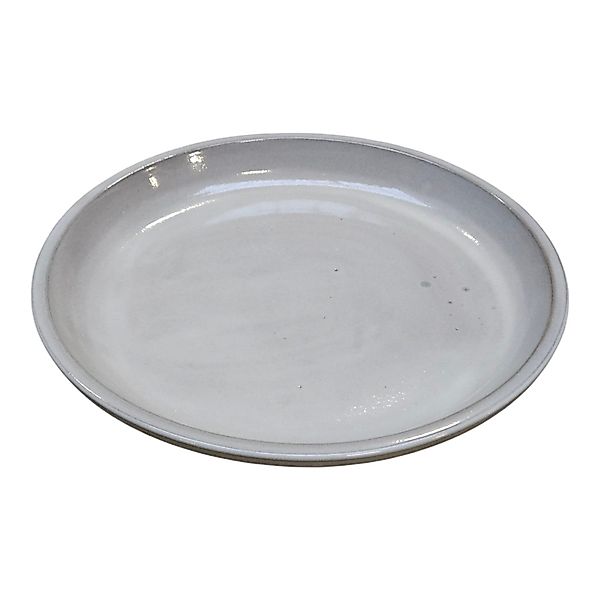 Teramico Blumentopfuntersetzer Pflanzteller Keramik 32cm Grau-Weiß günstig online kaufen