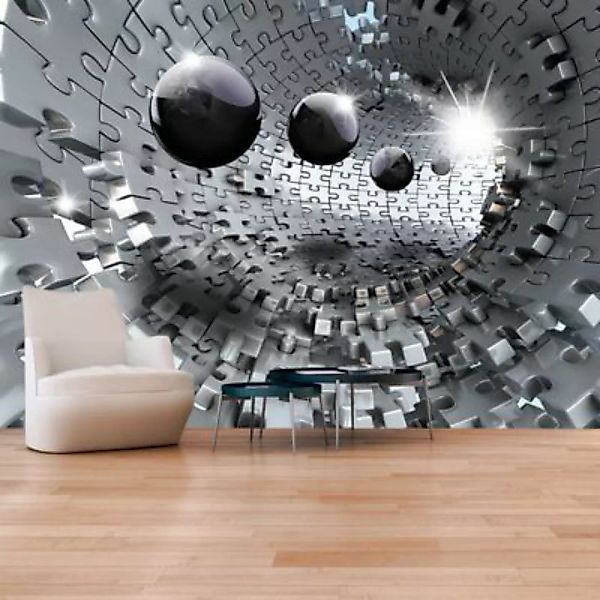 artgeist Fototapete Puzzle - Tunnel mehrfarbig Gr. 350 x 245 günstig online kaufen