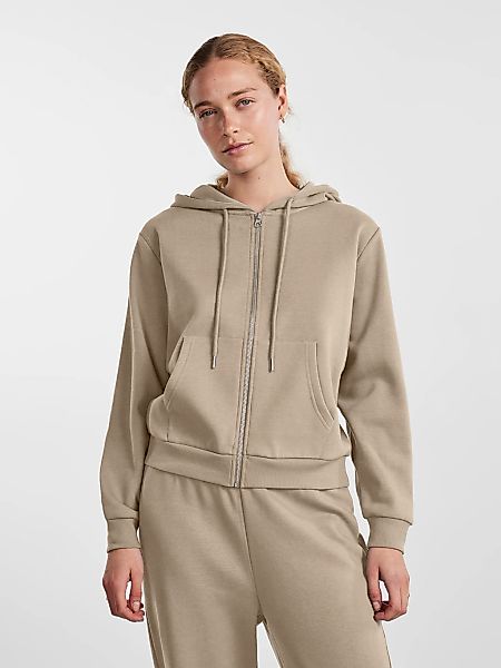 pieces Kapuzensweatshirt "PCCHILLI LS ZIP HOODIE NOOS BC" günstig online kaufen