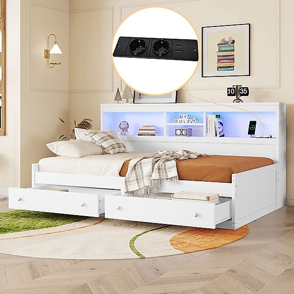 STILVORA Daybett Schlafsofa 90×200 Tagesbett mit günstig online kaufen
