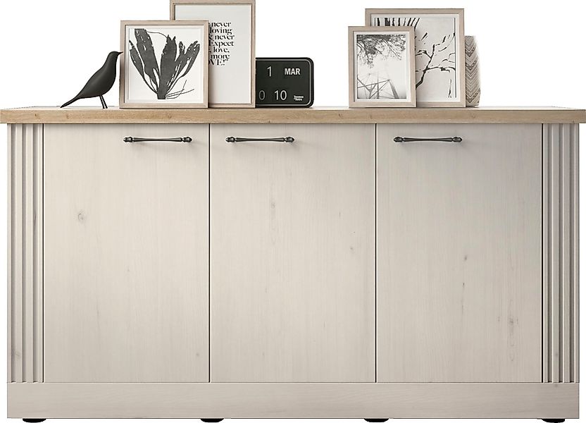 Home affaire Sideboard "Country Breite 164 cm, Kommode mit 3 Türen, Anricht günstig online kaufen