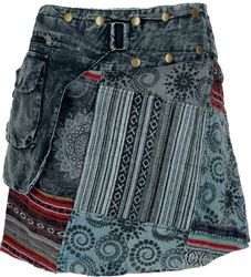 Guru-Shop Minirock Wickelrock, kurzer Rock, Cacheur, günstig online kaufen