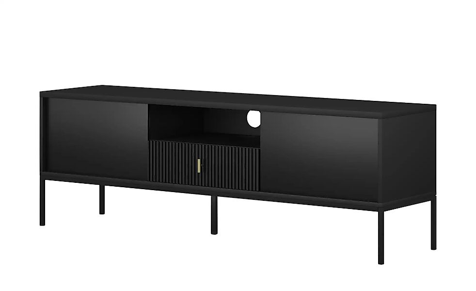 TV-Lowboard  Maglione ¦ schwarz ¦ Maße (cm): B: 154 H: 52 T: 39.0 Kommoden günstig online kaufen