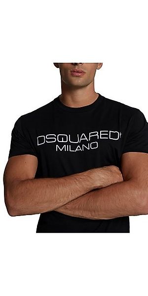 Dsquared2 Print-Shirt Dsquared2 Milano Logo T-Shirt Schwarz Herren M günstig online kaufen