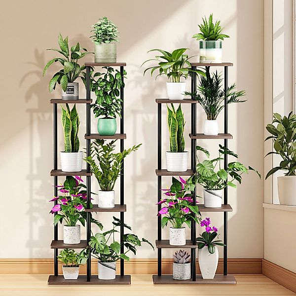 Simloveve Blumenständer pflanzenständer 7 Etagen blumenständer günstig online kaufen
