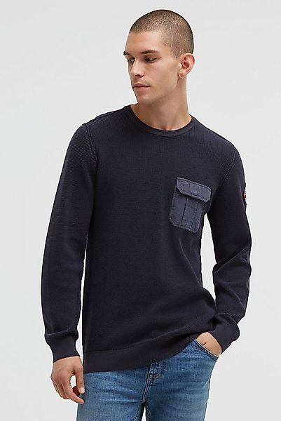 CAMP DAVID Rundhalspullover mit nach außen gekehrten Nähten günstig online kaufen