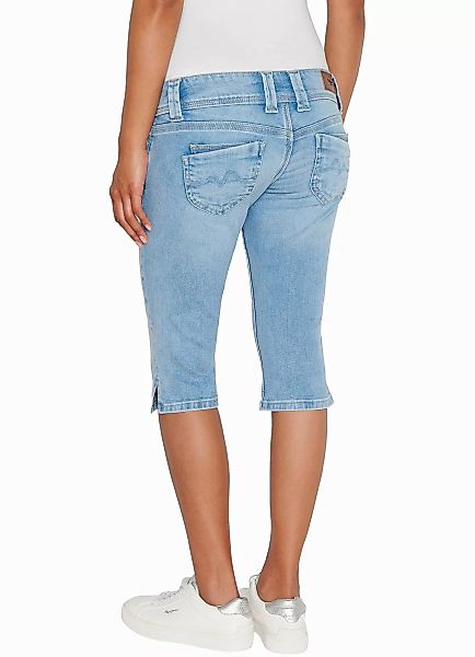 Pepe Jeans Damen Bermuda Short SLIM CROP LW - Slim Fit - Blau - Light Blue günstig online kaufen