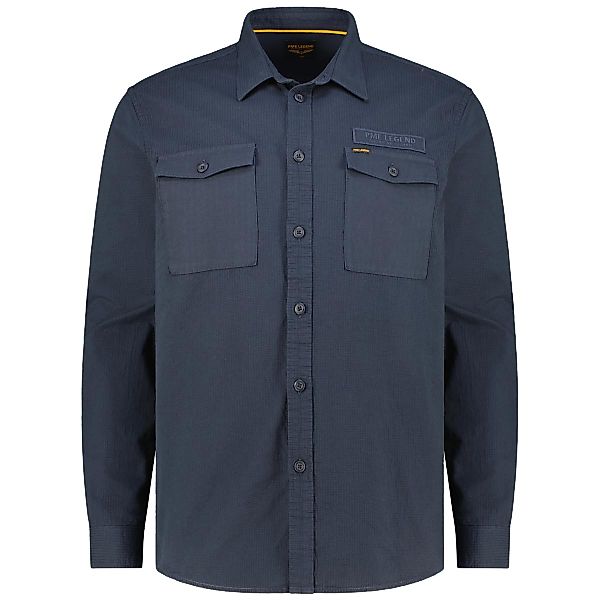 PME LEGEND Freizeithemd mit Struktur Farbe dunkelblau Größe: 5XL günstig online kaufen