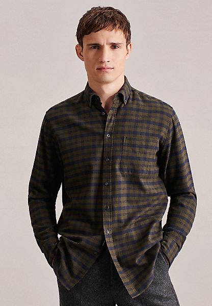 seidensticker Businesshemd "Schwarze Rose", Regular Langarm Button-Down-Kra günstig online kaufen