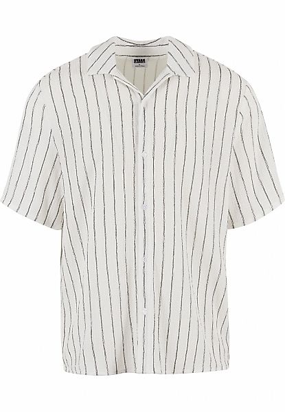 URBAN CLASSICS Langarmhemd "Urban Classics Striped Crinkle Resort Shirt", ( günstig online kaufen
