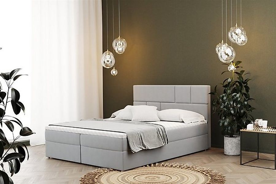 Fun Möbel Boxspringbett Boxspringbett Schlafzimmerbett CALVIN in Stoff oder günstig online kaufen