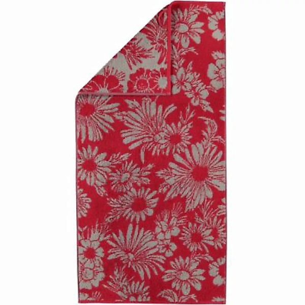 Cawö Handtücher Two-Tone Edition Floral 638 bordeaux - 22 Handtücher rot Gr günstig online kaufen