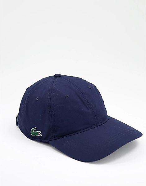 Lacoste – Marineblaue Baseball-Kappe mit seitlichem Logo günstig online kaufen