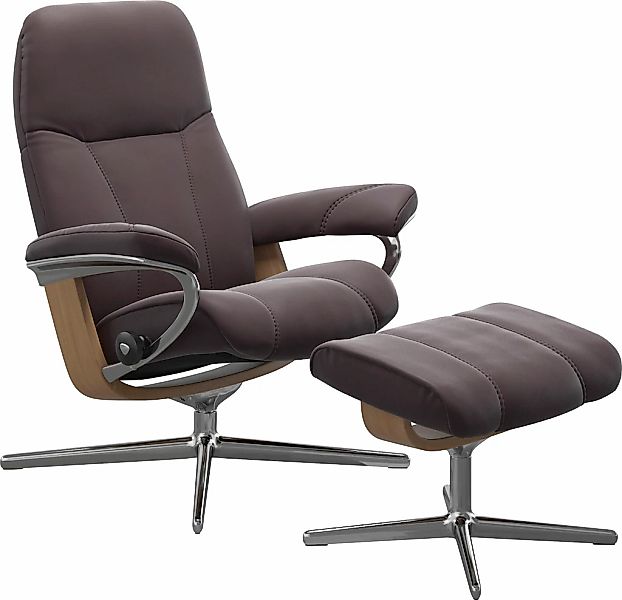 Stressless "Consul" mit Cross Base, Größe S, M & L, Holzakzent Eiche, in 2 günstig online kaufen
