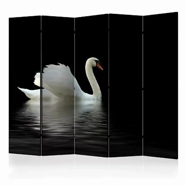 artgeist Paravent swan (black and white) II [Room Dividers] mehrfarbig Gr. günstig online kaufen