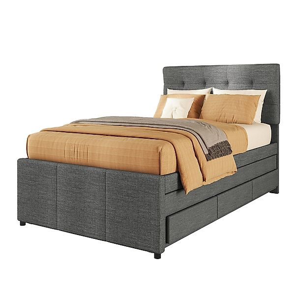 OKWISH Polsterbett Doppelbett, Familienbett, Ehebett, ausziehbares günstig online kaufen