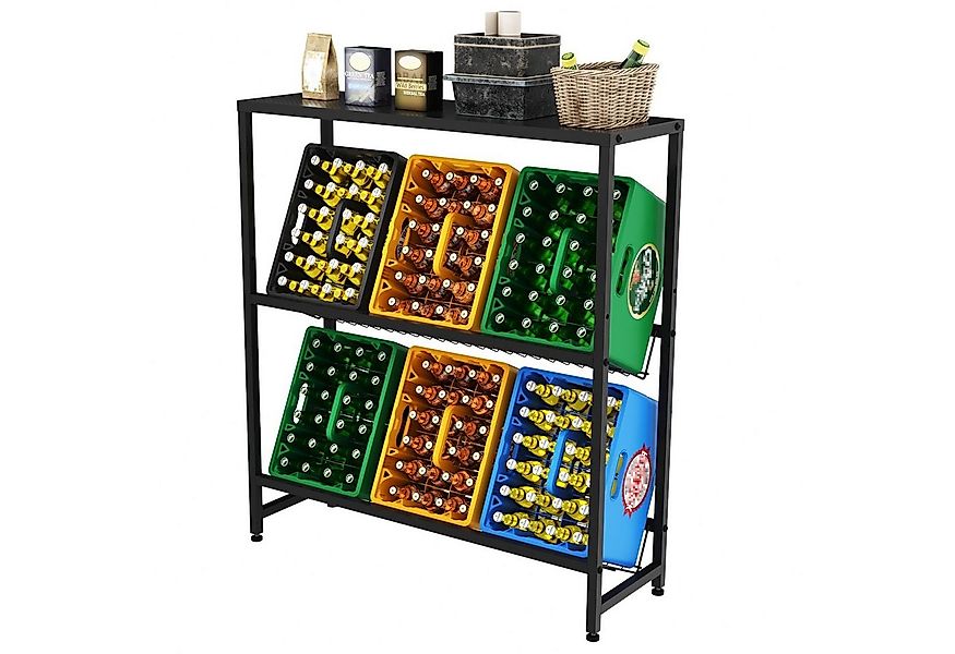 Rainsworth Standregal Getränkekistenregal mit Gitterhalterung, Weinkisten W günstig online kaufen