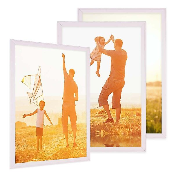 PHOTOLINI Bilderrahmen 3er Set im Landhaus-Stil günstig online kaufen
