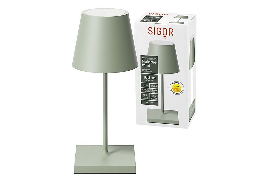 SIGOR LED Tischleuchte Akku-Tischleuchte, Dimmbar, LED fest integriert, War günstig online kaufen